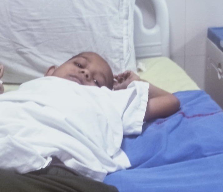 Hospital ward where the patient is undergoing treatment